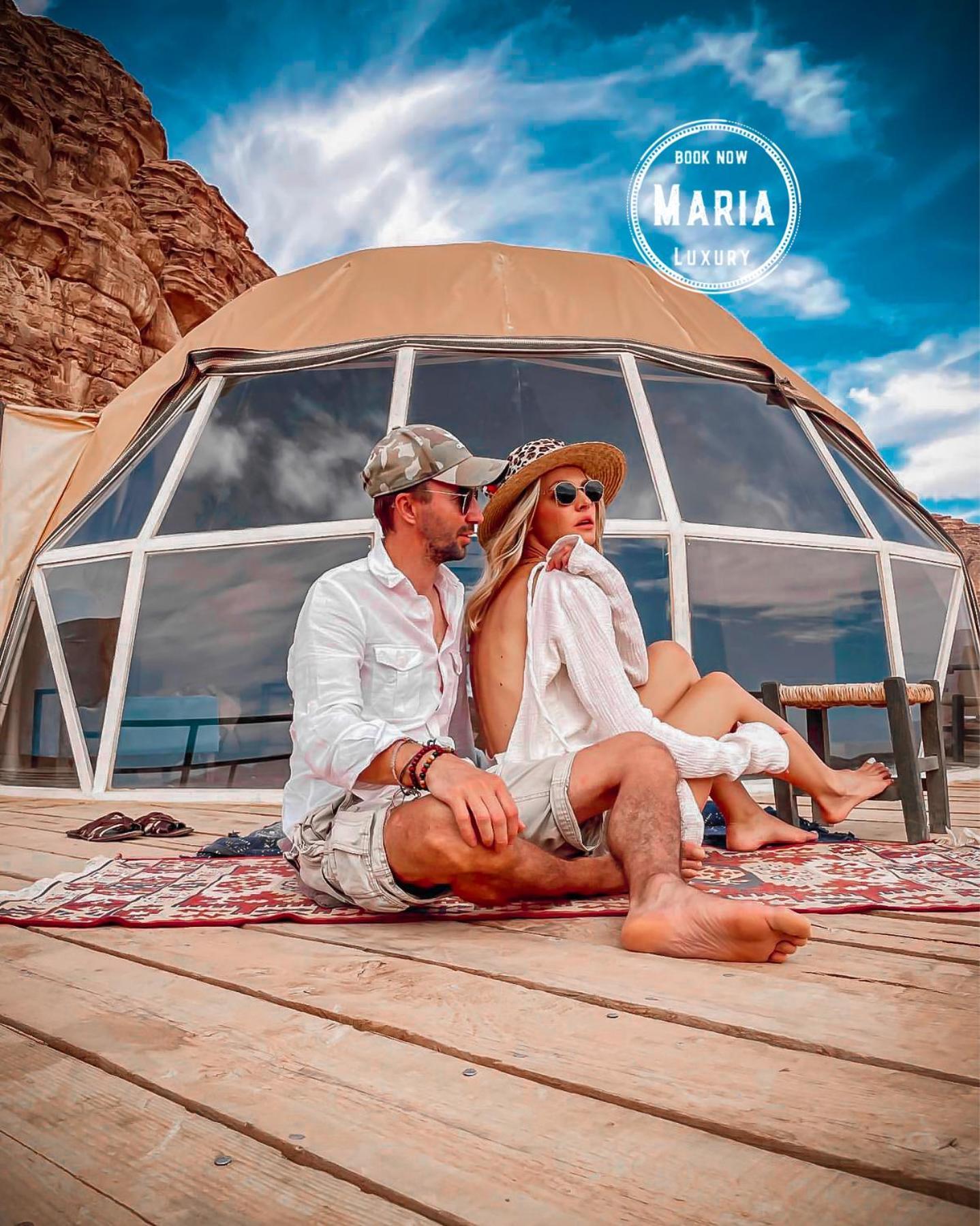 Rum Maria Luxury Camp & Bubble Rooms Wadi Rum Exteriör bild