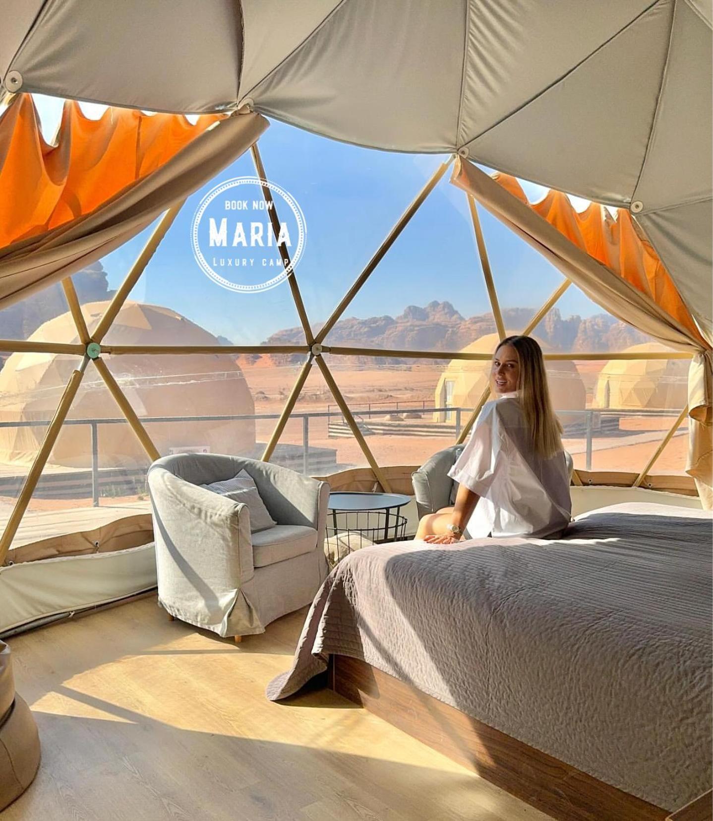 Rum Maria Luxury Camp & Bubble Rooms Wadi Rum Exteriör bild