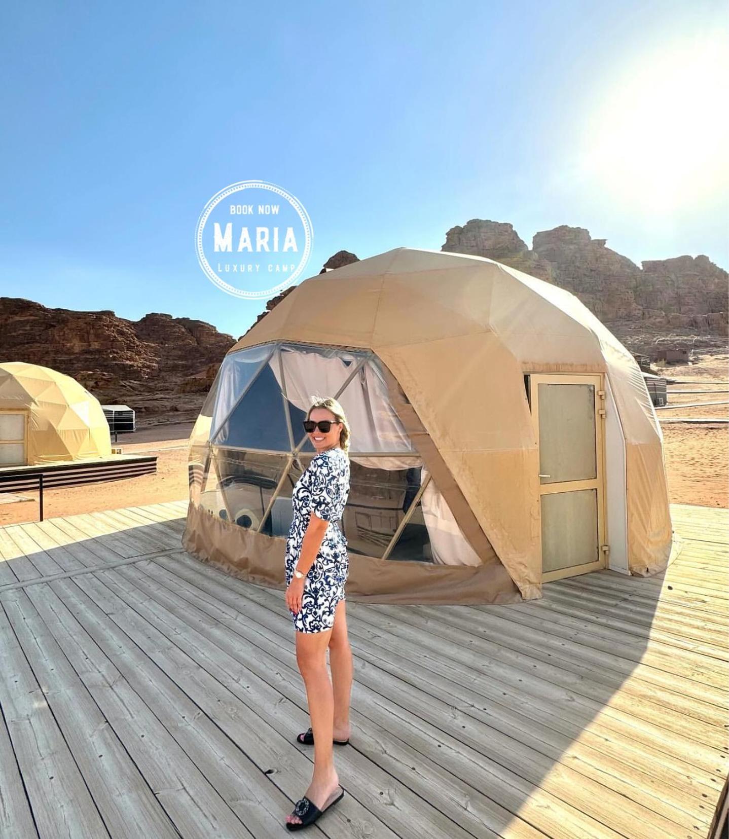 Rum Maria Luxury Camp & Bubble Rooms Wadi Rum Exteriör bild