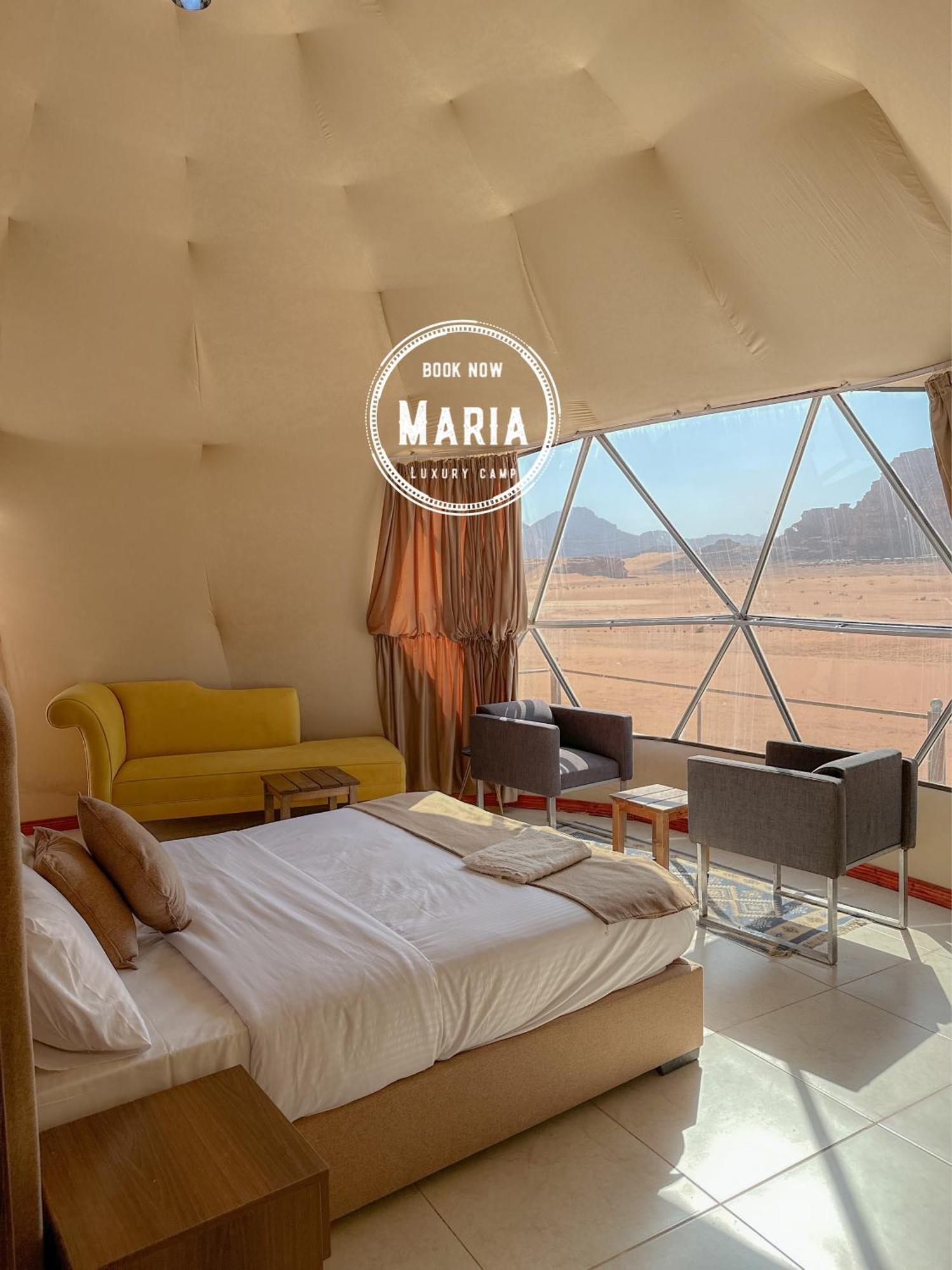 Rum Maria Luxury Camp & Bubble Rooms Wadi Rum Exteriör bild